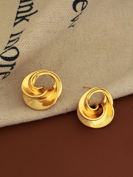 Fashion Irregular Geometric Copper Earrings Plating Copper Earrings's discount tags