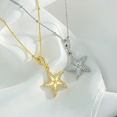 Einfacher Stil Stern Kupfer Halskette Stern Kupfer Halsketten