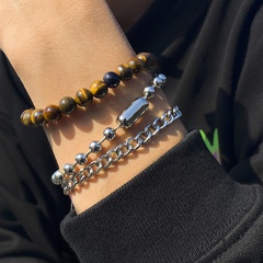 Fashion Geometric Alloy Metal Bracelets 3 Piece Set
