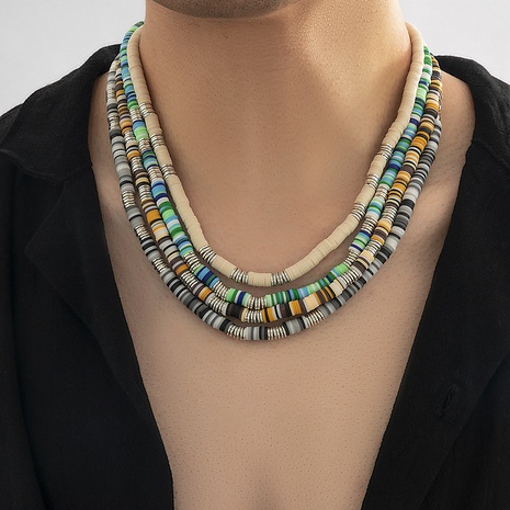 Bohemian Color Block Alloy Splicing Necklace's discount tags
