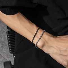 Simple Style Geometric Alloy Bracelets 2 Pieces