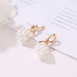 Fashion Geometric Imitation Pearl Alloy Plating Earringspicture10