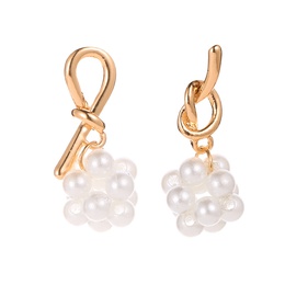 Fashion Geometric Imitation Pearl Alloy Plating Earringspicture8