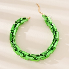 Fashion Solid Color Alloy Chain Necklace