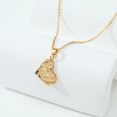Fashion Heart Shape Copper Pendant Necklace Plating Copper Necklaces