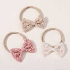 Sweet Bow Knot Cloth Flowers Hair Band