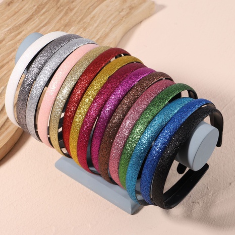Simple Style Solid Color Polyester Hair Band's discount tags
