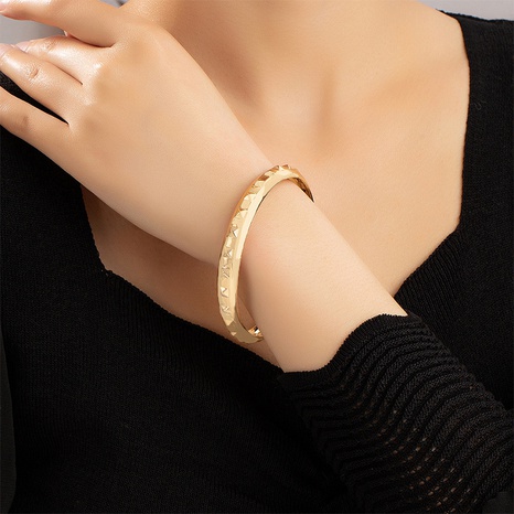 Casual Rhombus Alloy Plating Bangle's discount tags