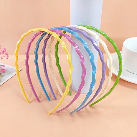 Simple Style Solid Color Arylic Hair Band's discount tags