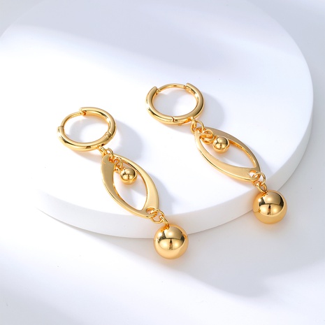 Shiny Geometric Copper Earrings Plating Copper Earrings's discount tags