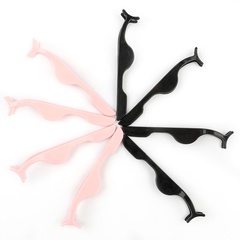 Fashion Pink Tweezers False Eyelashes Wear Aid Black Clip Eyelash Curler Beauty Tools