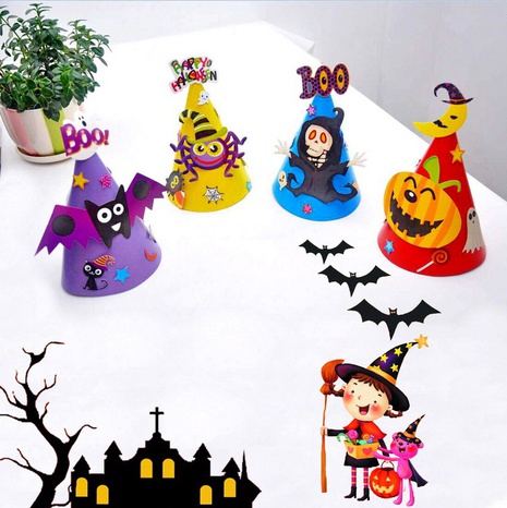 Halloween Halloween Pattern Paper Party Costume Props's discount tags