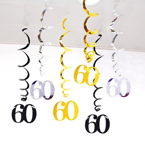 Number PVC Birthday Hanging Ornaments's discount tags