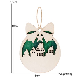 Christmas Bow Knot Deer Wood Party Hanging Ornamentspicture20