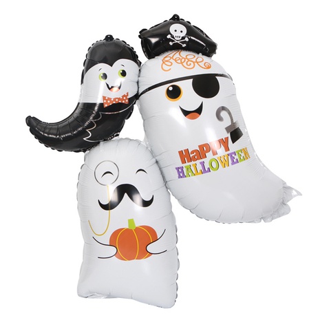 Halloween Ghost Aluminum Film Party Balloon's discount tags
