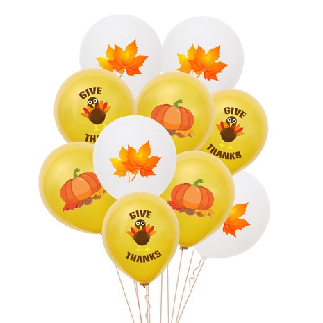 Thanksgiving Pumpkin Maple Leaf Emulsion Party Balloon's discount tags