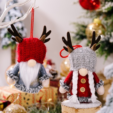 Weihnachten Geweih Tuch Gruppe Hängende Ornamente's discount tags
