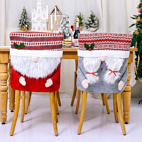 Christmas Santa Claus Cloth Party Chair Cover's discount tags