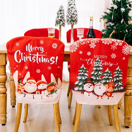Christmas Christmas Tree Elk Cloth Indoor Chair Cover's discount tags