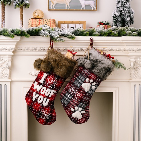 Weihnachten Brief Fußabdruck Tuch Gruppe Hängende Ornamente's discount tags