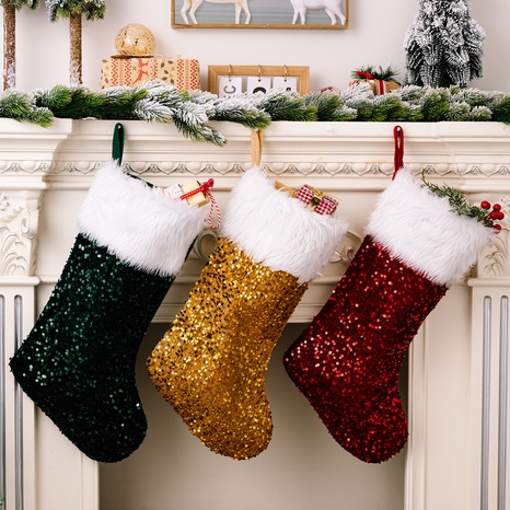 Christmas Solid Color Cloth Party Hanging Ornaments's discount tags