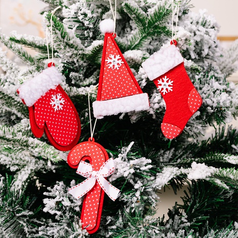 Weihnachten Socke Schneeflocke Tuch Gruppe Hängende Ornamente's discount tags