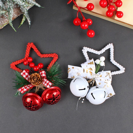 Christmas Star Flower Bow Knot Plastic Party Hanging Ornaments's discount tags