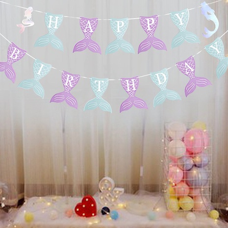 Fish Tail Paper Birthday Decorative Props's discount tags