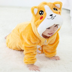 Süß Tier Samt Polyester Warm Baby Kleidung