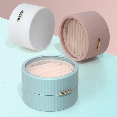 Fashion Stripe Solid Color ABS Jewelry Boxes's discount tags