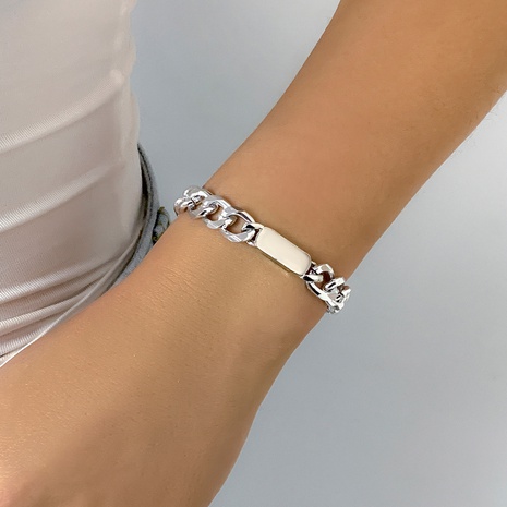 Simple Style Geometric Alloy Aluminum Bracelets's discount tags