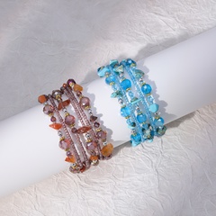 Einfacher Stil Künstlicher Kristall Legierung Perlen Armbänder 1 Stück