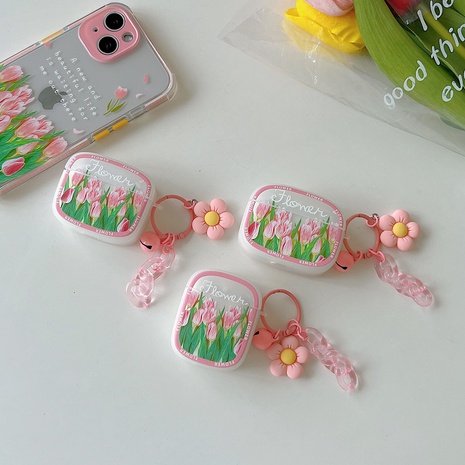 Cute flower Lily pattern Airpods Headset Protective Cover's discount tags