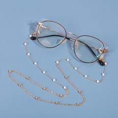 Chaîne de masque de chaîne de lunettes simple anti-chute de perles