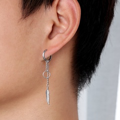 Fashion Leaf Alloy Tassel Earrings 1 Piece