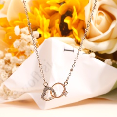 Fashion Heart Shape Alloy Flower Rhinestones Bracelets 1 Piece