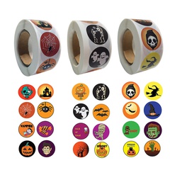 Roll Pack 8 Halloween Cartoon Pattern Gift Letter Seal Stickers