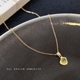 Elegant Geometrisch Titan Stahl Halskette berzug Zirkon Edelstahl Halskettenpicture18