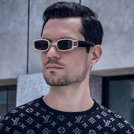 Men'S Basic Geometric Square Diamond Sunglasses's discount tags