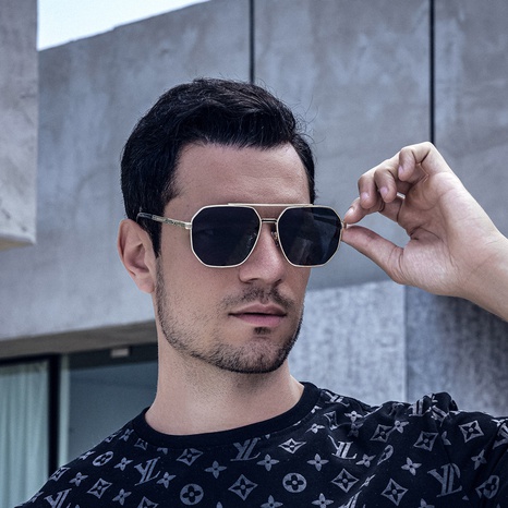 Hombres Moda Geométrico Ordenador Personal Espejo De Sapo Gafas De Sol's discount tags