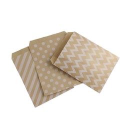 Simple Style Stripe Polka Dots Kraft Paper food packaging bagpicture6