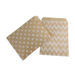 Simple Style Stripe Polka Dots Kraft Paper food packaging bagpicture5