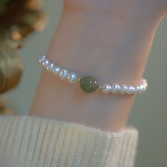 Korean Style Imitation Pearl Alloy Beaded opal Bracelets