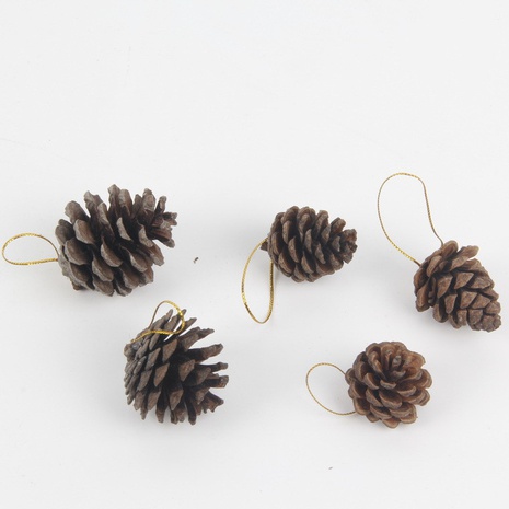 Christmas Pine Cones Wood Party Hanging Ornaments's discount tags