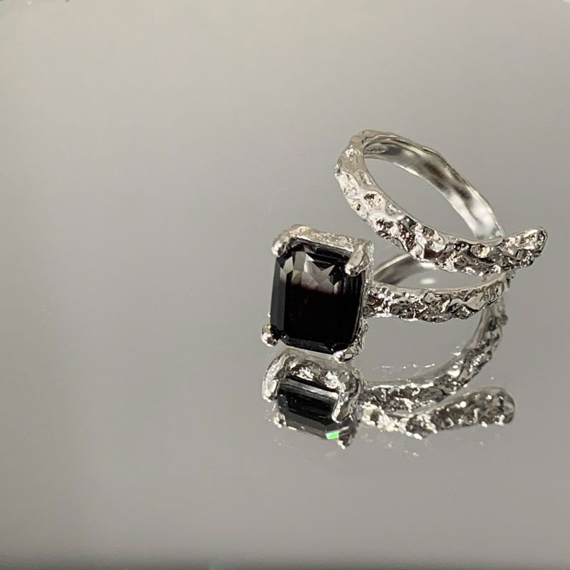 Einfacher Stil Koreanische Art Geometrisch Kupfer Ringe Knstliche Edelsteine Kupfer Ringepicture3