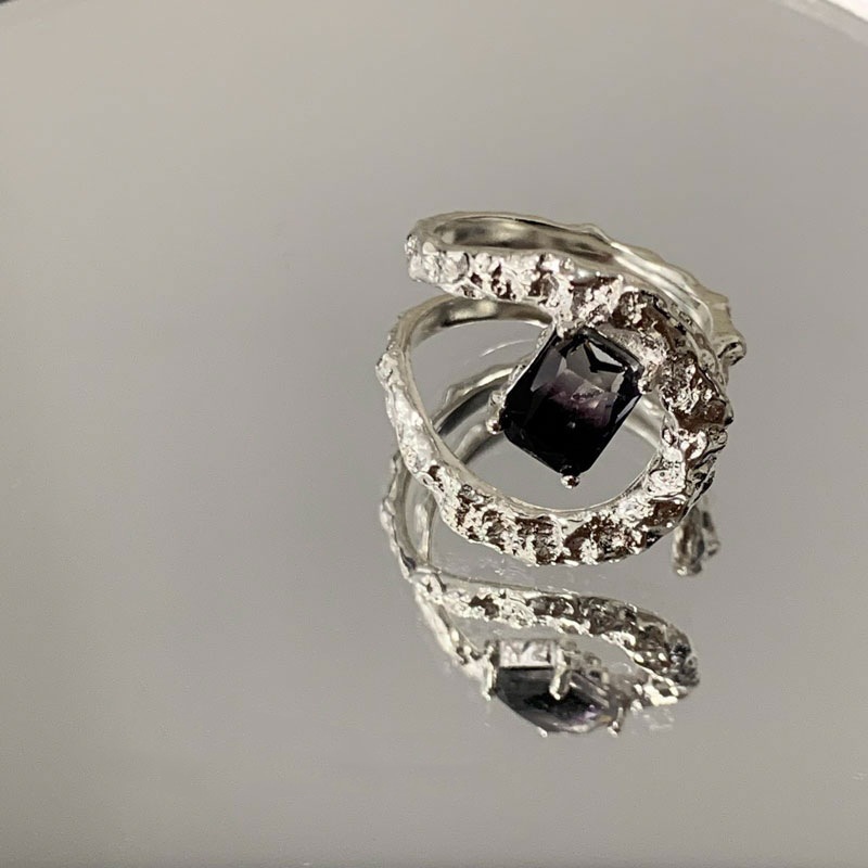 Einfacher Stil Koreanische Art Geometrisch Kupfer Ringe Knstliche Edelsteine Kupfer Ringepicture7