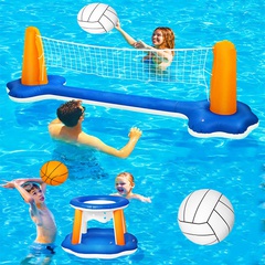 Aufblasbares Wasser-Volleyball-Set mit aufblasbarem Basketball korb Junior Pool Volleyball Source Factory ab Lager verfügbar