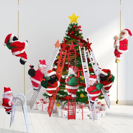 Christmas Santa Claus Plastic Party Decorative Props's discount tags