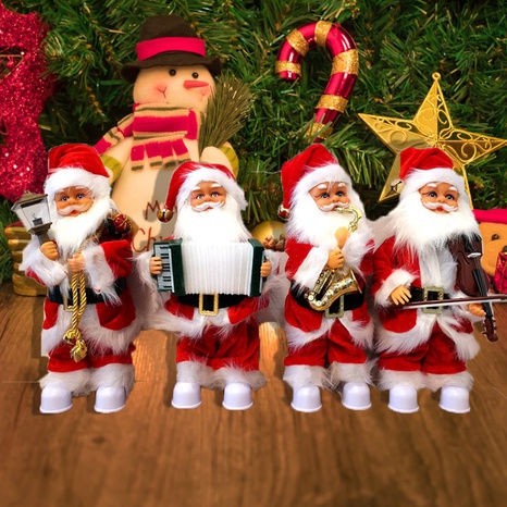 Noël Père Noël Chiffon Fête Ornements's discount tags