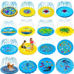 Nouveau tapis de pulvérisation d'eau pour enfants pelouse extérieure jouant rond tapis de pulvérisation d'eau jouet gonflable